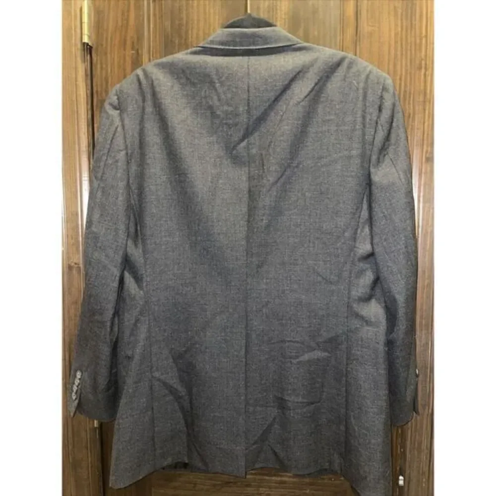 Ralph Lauren Polo Men's Wool‎ Blazer Jacket Size 43R Made in USA Gray